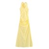 Women's Imperial Vest Dress - Nylon Collar Long Temperament Summer