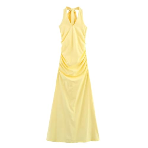 Women's Imperial Vest Dress - Nylon Collar Long Temperament Summer