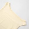 Women's Slant Shoulder Set - Metal Button Top & Short Dress Summer