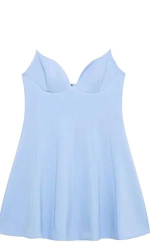 Women's Backless Mini Dress - Short Slip Design for Beach Party Summer Wear