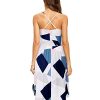 Women's Summer Casual Sundress Button Sleeveless Spaghetti Strap Dress
