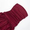 Women's Pleated Sheath Dress - Sleeveless Backless Slim Long Night Party