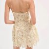 Women's Lace Spaghetti Straps Mini Dress Club Party Robe